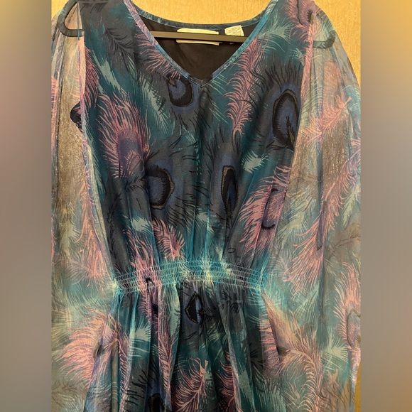 Beautiful Peacock Feather Dress - Picture 4 of 5